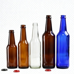 Bouteille de bière en verre flint vide de 330 ml (33 cl) avec bouchon à vis de 26 mm pour fabricant de bouteilles en verre pour boissons gazeuses - Product Image 3