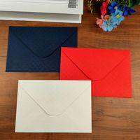Rima bambu pola Linen Custom High-End kecil warna segar undangan dompet ucapan amplop gaya Retro kartu pos