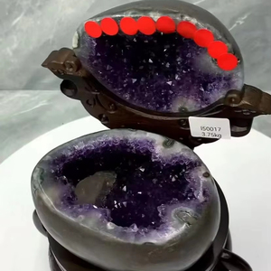 Großhandel Natürliche Mini-Amethyst-Höhle Hotel dekoration Uruguay Amethyst Füllhorn Amethyst Geode für Büro-und Laden geo mancy - Product Image 4