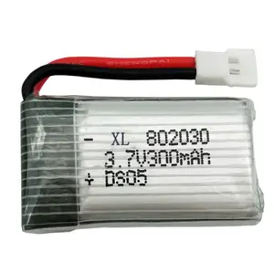 Oplaadbare 802030 3.7V 300Mah 25C Lithium Ion Li Polymeer Batterij Met Xh Air Plug Sima S39