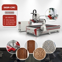 Fresadora CNC de cambio de herramienta parcialmente automático, rentable, para grabado de patrones en relieve 3D