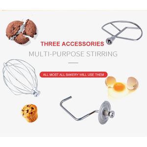 Mezclador de masa en espiral de 10 litros, máquina amasadora, mezcladores de alimentos para el hogar con accesorios, piezas de repuesto, mezclador de soporte de <span class=keywords><strong>panadería</strong></span> de 2Kg - Product Image 4