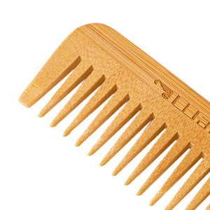 Peigne à dents larges en bois, grande taille, antistatique, pour la coiffure à domicile - Product Image 3