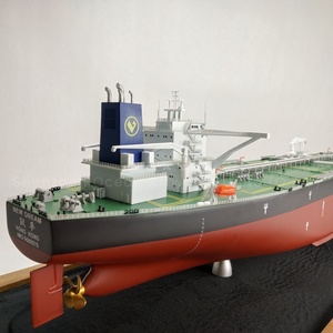 O.A.S Factory 100% Modelo de barco de alta calidad hecho a mano Regalo de negocios personalizado 100cm Modelo de barco cisterna químico - Product Image 2