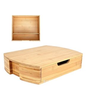 Soporte de bambú para plantas hidropónicas con cajón de almacenamiento para sistema de jardín interior - Product Image 5
