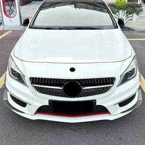 ลิ้นกันชนหน้าสำหรับรถยนต์เมอร์เซเดสเบนซ์ คลาส C117 AMG Line ปี 2013-2015 ชุดแต่งสปอยเลอร์ดิฟฟิวเซอร์ อุปกรณ์ตกแต่งฝาครอบ - Product Image 4