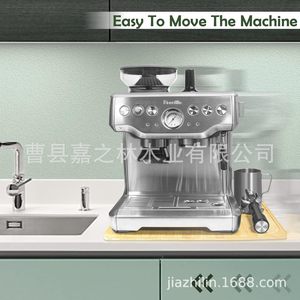 Plateau coulissant en bambou pour machine à expresso Breville Barista 870 878, base de rangement pour cuisine - Product Image 3