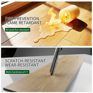 Suelo Vinílico de Alta Gama, Resistente al Agua, de Tablas Anchas, Híbrido LVP, Sistema de Click SPC - Product Image 5