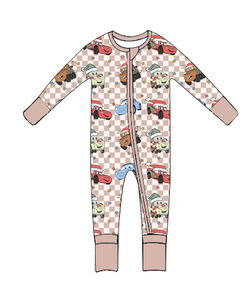 지퍼 폐쇄 대나무 아기 니트 장난 꾸러기 도매 아기 거품 장난 꾸러기 세트 - Product Image 4