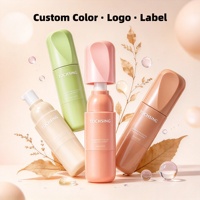 Cosmétiques coréens innovants, flacon pompe à lotion cosmétique rond unique, ABS PET PP, impression sérigraphique, soins de la peau, marron vert
