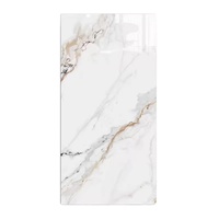 Carrelage en porcelaine marbré blanc or rectifié 600x1200mm Venezuela, anti-humidité, pour murs et sols, décoration intérieure de villa et maison