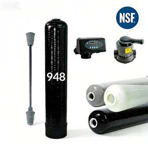 Réservoir résidentiel 948 FRP 9x48 en fibre de verre pour eau minérale avec ouverture supérieure de 2,5 pouces pour adoucisseur d'eau et système de filtration de médias - Product Image 4