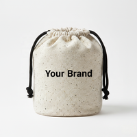 Sac à cordon en toile de coton recyclé haute résistance, respirant et robuste, avec corde épaisse, écologique, pour chaussures et voyages