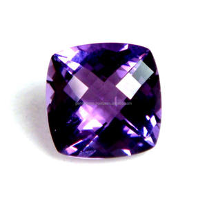 Top Grade Quality 100% Natural <b>Purple</b> Amethyst Available in Custom Shapes & Sizes Faceted <b>Cushion</b> Oval Pear Trillion Shape Gems - Product Image 5