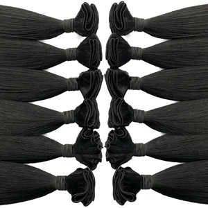 New comfort handtied hair weft with wholesale price no shedding thin weft than machine hair for different colors