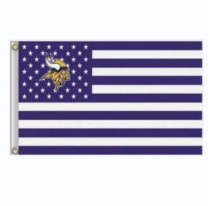 ธงโพลีเอสเตอร์คุณภาพสูง 18 แบบ ลายมินนิโซตา ไวกิ้งส์ ขนาด 3' x 5' ธงดาลัส คาวบอยส์ แบบ House Divided สำหรับตกแต่งภายในและภายนอกอาคาร - Product Image 4