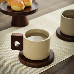 Lelyi rétro japonais ménage et commercial tasses en céramique bureau oreille en <span class=keywords><strong>terre</strong></span> <span class=keywords><strong>cuite</strong></span> tasses à café suspendues - Product Image 1
