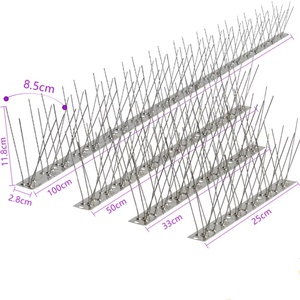 Hot Sales Customized <strong>Stainless</strong> <strong>Steel</strong> <strong>Bird</strong> Deterrent <strong>Spikes</strong> Anti-<strong>Bird</strong> Peat Control <strong>Spikes</strong> Solid State Squirrel Pest repellent - Product Image 1