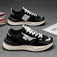 Chaussures tendance pour hommes, style 'Dad Shoes' à semelle épaisse gaufrée, en maille respirante, sport décontracté et polyvalent, Nouvelle collection Été 2026, Populaire auprès des influenceurs