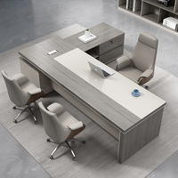 Photos de table de bureau moderne minimaliste pour le bureau de direction du patron