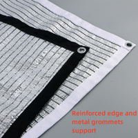 Écran en feuille d'aluminium réfléchissant argenté 95% ombrage serre thermique ombre tissu filet pare-soleil voile auvent