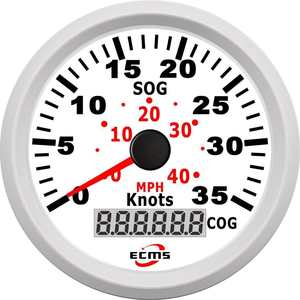 New 52mm Analog GPS Speedometer 35Knots for Yacht Boat RV Car Modification Manufactured Fuel <b>Gauge</b> Condition New - Product Image 3