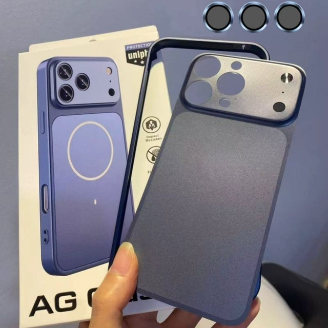 Original Color Metal Frame for iPhone 16 15 14 13 Pro Max Convert to 17 Pro Max Mobile Phone case with Converter Back Film Cover