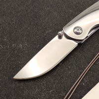 Couteau pliant haute dureté M390, poli, manche en acier 220, couteau de survie de poche pour l'extérieur