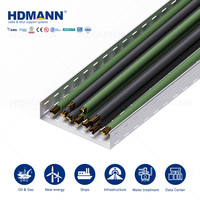 Hdmann 300mm Chemin de câbles perforé en acier électrogalvanisé de qualité marine pour l'installation électrique des quais de chantier naval