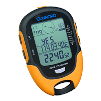 Pelacak Navigasi GPS Genggam Altimeter Digital FR500 Mini Kompas Tahan Air Multifungsi LCD Digital Altimeter Barometer C