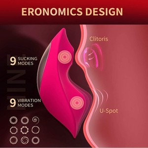 Wearable Panty <b>Vibrator</b> Dildo with Remote Control Sucking <b>Vibrating</b> for Women USB Magnetic Charging - Product Image 4