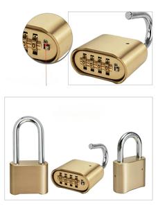 GCS-HT पीतल के 4 अंकों के संयोजन को अतिरिक्त लंबी शेकल के साथ एक समान पैडलॉक - Product Image 5