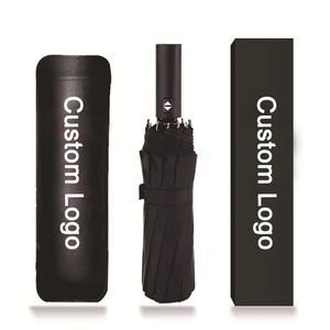 Parapluie pliant automatique QX multicolore avec logo personnalisé, parapluie de soleil et de pluie pour l'extérieur, parapluie portable - Product Image 3