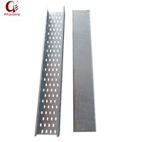 Plateau de câblage perforé galvanisé, plateaux de gestion des câbles métalliques pour projets de câblage électrique 300*200*2.0mm