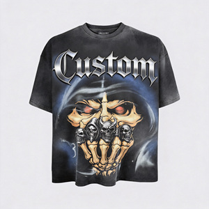 T-shirt personnalisé avec logo 2025, nouveau, 100% coton, pour hommes et adolescents, imprimé D, style hip-hop, lettres, coupe droite, ample, manches courtes - Product Image 3