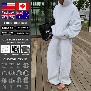 Vente en gros de sweats à capuche 100% coton pour hommes, survêtement sportif, sweat-shirt à capuche, logo personnalisé, impression sérigraphique - Product Image 2