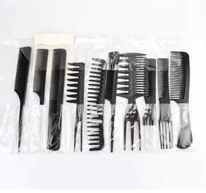 Ensemble de peignes de barbier, 10 pièces, kit de peignes de coiffure professionnels pour salon, ensemble de peignes de barbier multifonction pour hommes et femmes - Product Image 3