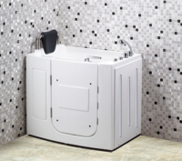 Baignoire Spa à Température Constante Qiansheng Home, Moderne, à Porte Ouverte, pour Personnes Âgées, avec Installation à Tablier, pour Villa, avec Fonction Massage