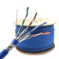 Câble réseau LAN Cat7 SSTP blindé à paire torsadée haute vitesse, meilleur prix, avec conducteur en cuivre massif 4 paires 8 cœurs, 305 m