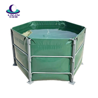 Piscines extérieures hors sol personnalisées en usine Réservoirs de stockage d'eau pour étang à poissons gonflable en PVC rond de haute intensité