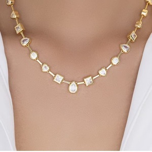 NUEVO Collar Apilable Estilo Boho Cristiano con Corona de Circones, Inspirado en el <span class=keywords><strong>Mar</strong></span> <span class=keywords><strong>Egeo</strong></span>, Dazan HOT, Chapado en Oro de 18K, Acero Inoxidable Antideslustre, REGALO - Product Image 3
