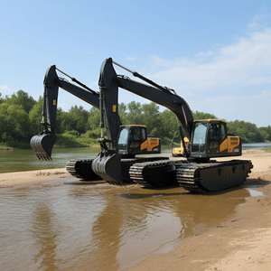 Ponton d'excavatrice amphibie en <span class=keywords><strong>acier</strong></span> haute résistance avec <span class=keywords><strong>prix</strong></span> compétitif d'usine - Product Image 1