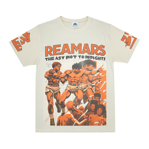 เสื้อยืดแขนสั้นทรงหลวมสไตล์ฮิปฮอปยุโรปอเมริกันสำหรับผู้ชาย ผ้าฝ้าย 100% ลวดลายพิมพ์แบบวินเทจ - Product Image 6