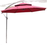 Parapluie banane extérieur moderne Protection solaire Plage Piscine Terrasse Cour Loisirs Stand latéral Parc Mobilier extérieur général