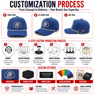 Gorra de Golf de Cinco Paneles con Bordado de Silicona, Personalizada, de Alta Calidad, MOQ Bajo, con Banda Absorbente de Sudor - Product Image 2