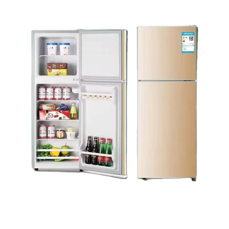 Frigorifero a doppia porta per uso domestico verticale di alta qualità grande capacità di risparmio energetico compatto congelatore frigorifero