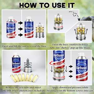 Boîte de conservation pour <span class=keywords><strong>ADN</strong></span> de dinosaure, en métal et PVC, avec support pour tubes à essai, accessoires pour collectionneurs de films, décorations de fête, anniversaire JURASSIC - Product Image 6