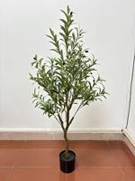 Décoration d'arbre vert artificiel pour la maison, plantes en pot artificielles pour le salon, ornements élégants pour la table à manger