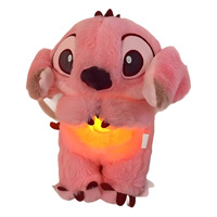 Boneka Hewan Megan dengan Suara Menenangkan, Telinga yang Dapat Bergerak, dan Lampu, Mainan Plush untuk Anak