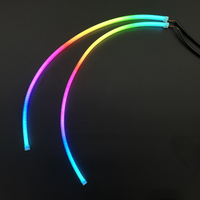 Nouvelles bandes lumineuses LED RVB colorées et clignotants pour intérieur de voiture, marque taïwanaise SJHEADLAMP, 2 pièces, 12V 36W, best-seller